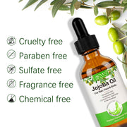 ALIVER Pure Jojoba Oil for Hair, Face & Body, 60ml