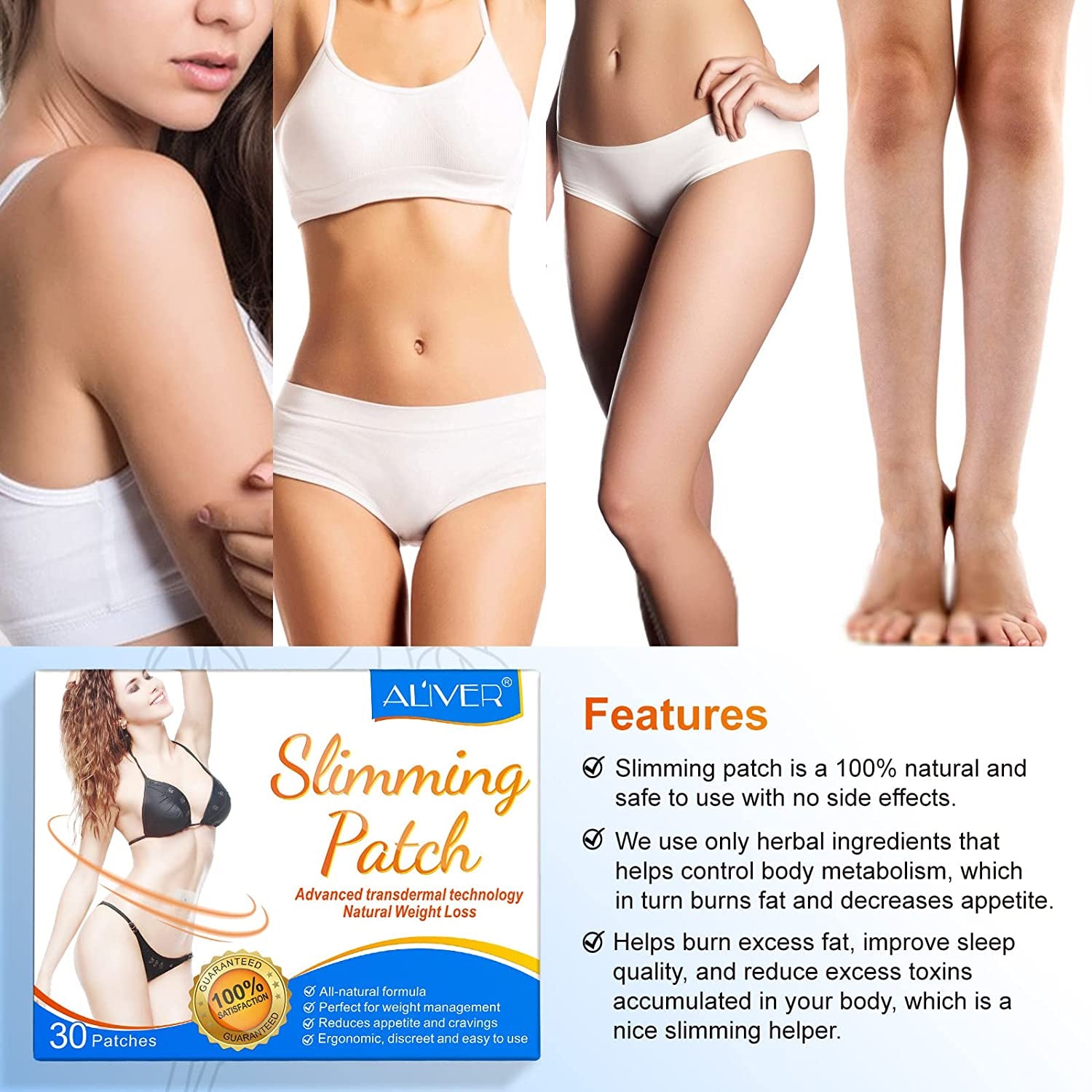 ALIVER Slimming Patches, 30pcs