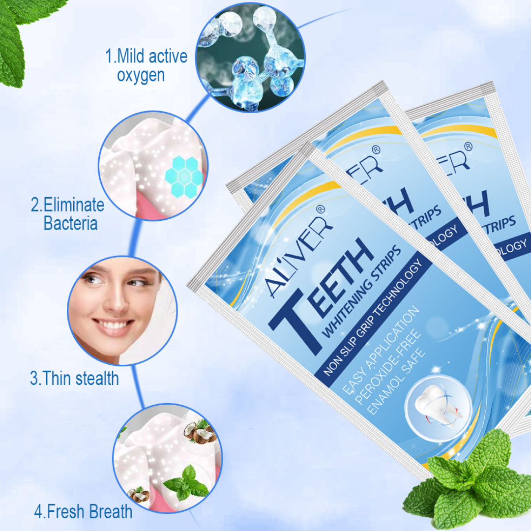 ALIVER Teeth Whitening Strips Professional Dental Oral Care