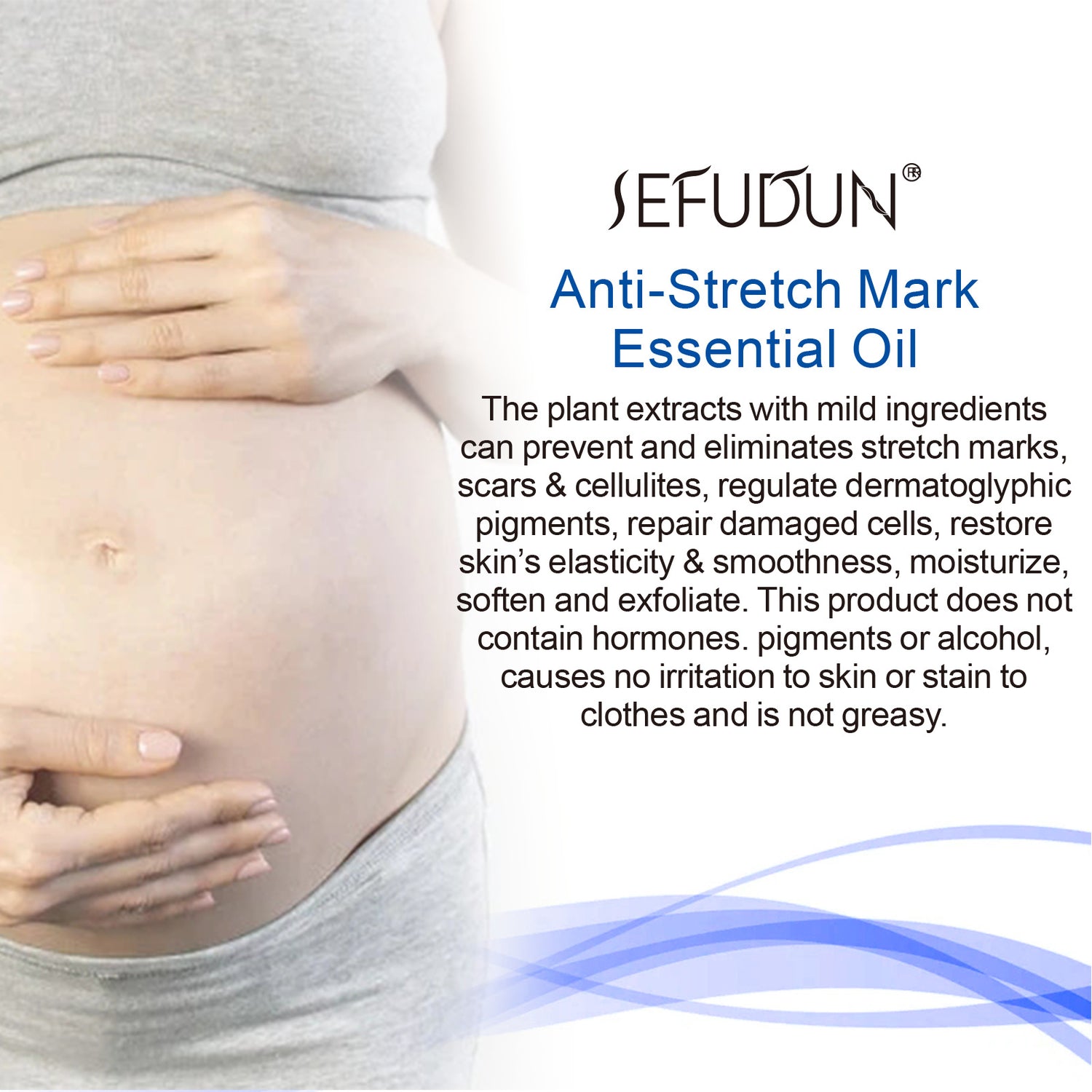 SEFUDUN Anti Stretch Mark Essential Oil, 30ml