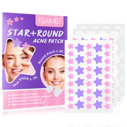 ELAIMEI Stars + Round Pimple Patches, pack of 126pcs