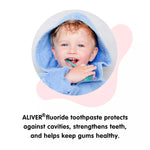 ALIVER Peach Flavor Foam Toothpaste for Kids, 60ml
