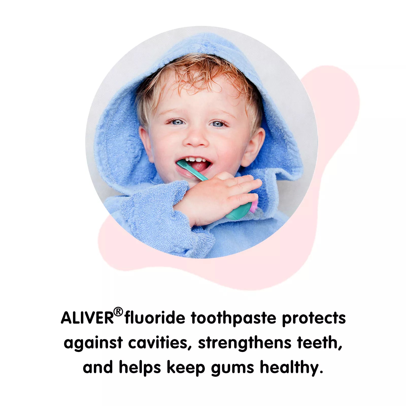 ALIVER Peach Flavor Foam Toothpaste for Kids, 60ml