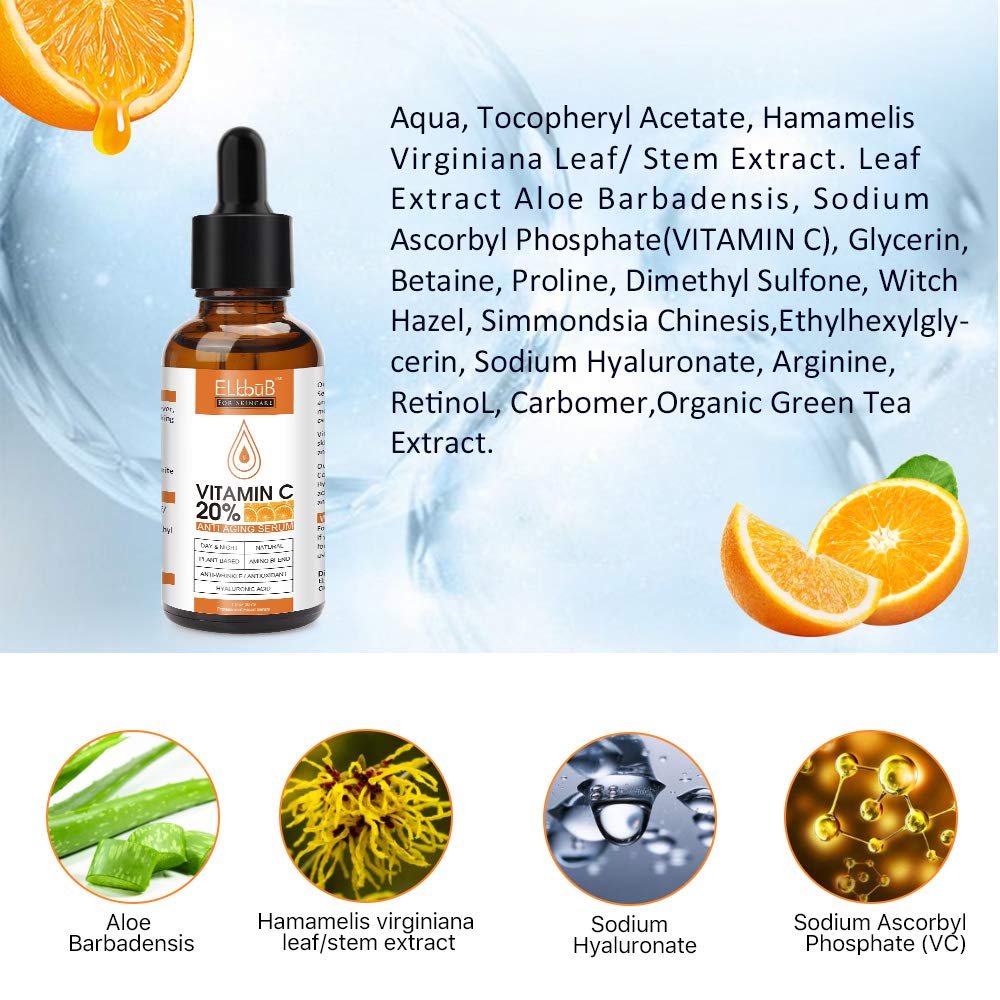ELBBUB 20% Vitamin C Face Serum, 30ml