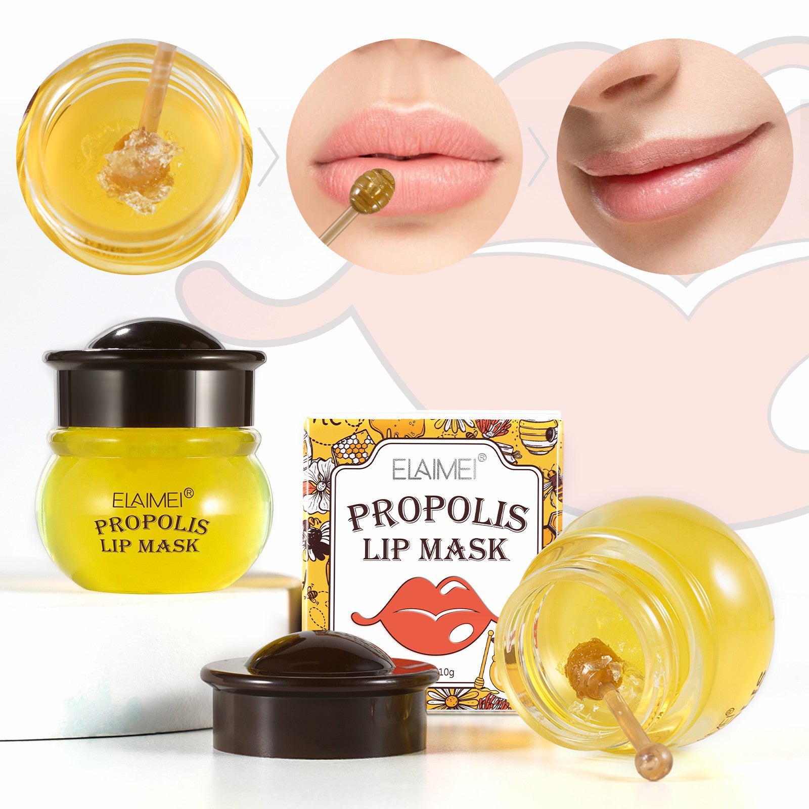 ELAIMEI Propolis Repair Lip Mask, 10g