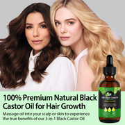 ALIVER Natural 3-in-1 Black Castor Oil with Amla & Black Seed Oil, 60ml