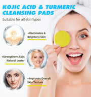 IKZEE Kojic Acid & Turmeric Cleansing Pads, 60pcs