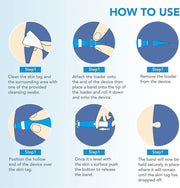 ALIVER 2in1 Blue Skin Tag Removal Kit