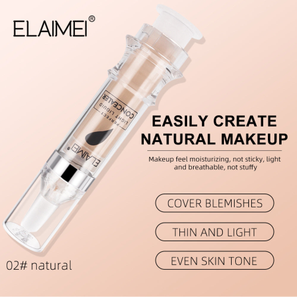 ELAIMEI Light Liquid Concealer, Natural Color (5.5ml)