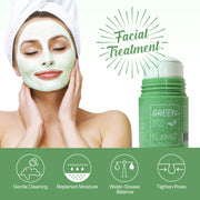 ELAIMEI Purifying Clay Stick Cleanser Mask for Face, Green Tea