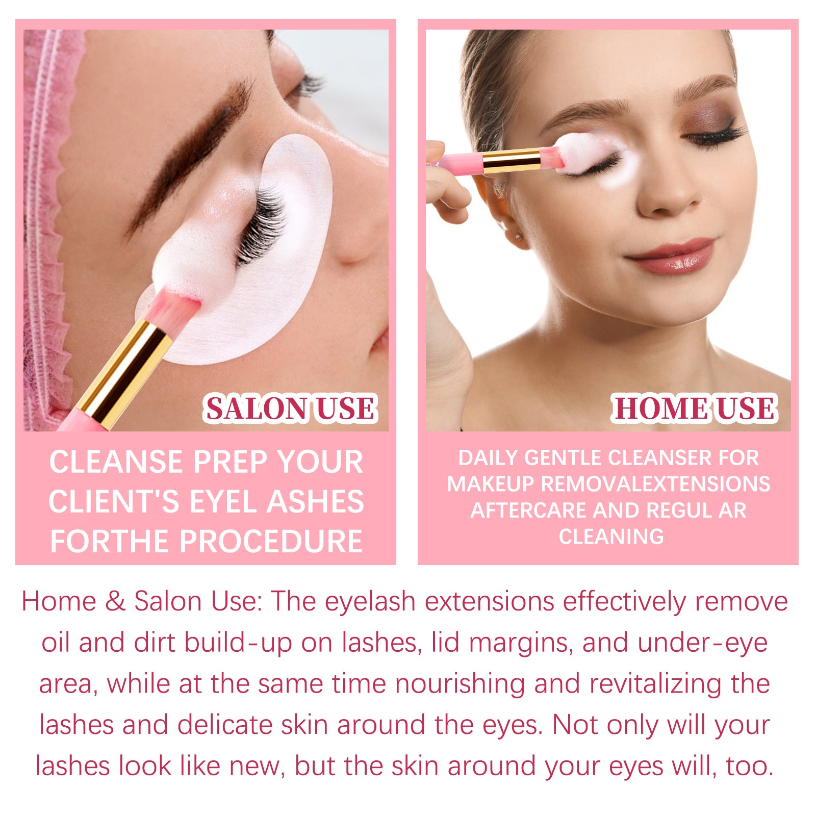 ALIVER Eyelash Shampoo for Lash Extension, 50ml