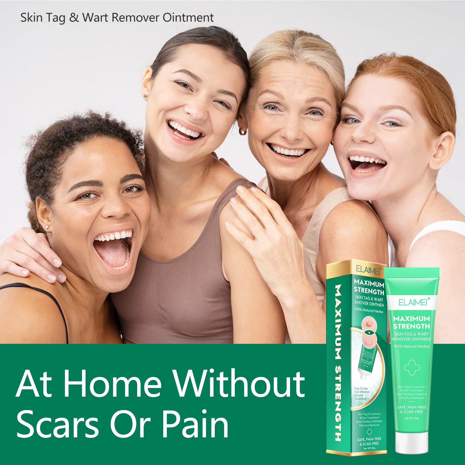 ELAIMEI Natural Skin Tag & Wart Remover Cream, 20g