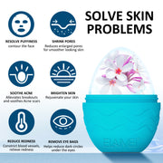 ELAIMEI Ice Roller Facial Cube Massager, Blue