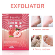 BestNiffes Exfoliating Foot Peel Mask, Fresh Peach