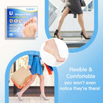 ELAIMEI U-Shaped Felt Callus Pads for Feet Pain Relief & Foot Protection, pack of 48pcs