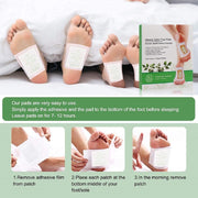 ALIVER Toxin Removal Detox Foot Patches, 10 pcs