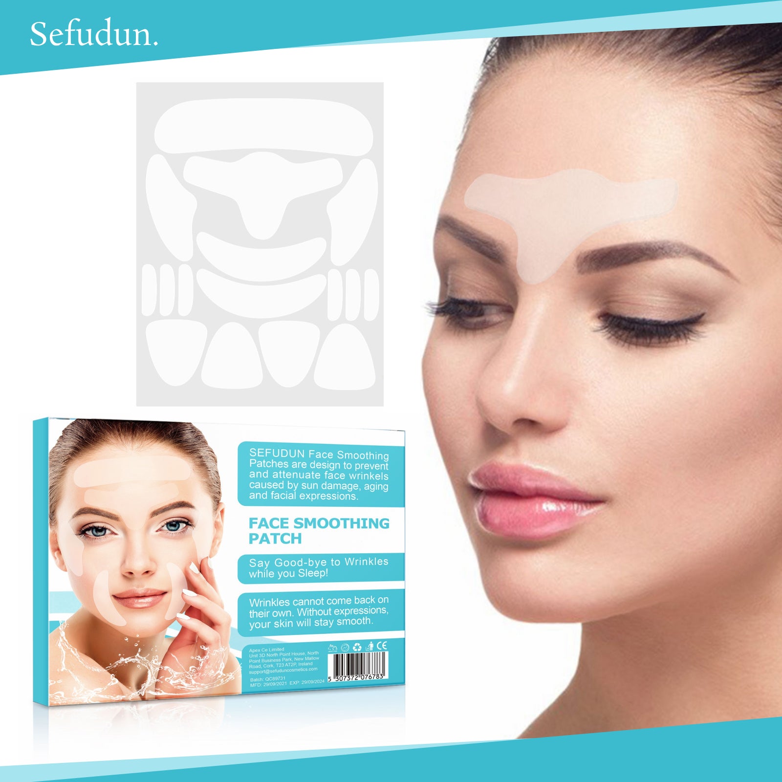 SEFUDUN Face Smoothing Wrinkle Patches, 160pcs