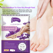 Aliver Exfoliating Foot Peel Mask Baby Soft Feet Smooth Socks Callus Hard Dead Skin Remove Spa Lavender (1 pair)