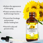 ALIVER Pure Sunflower Seed Oil for Hair, Body & Skin, 60ml
