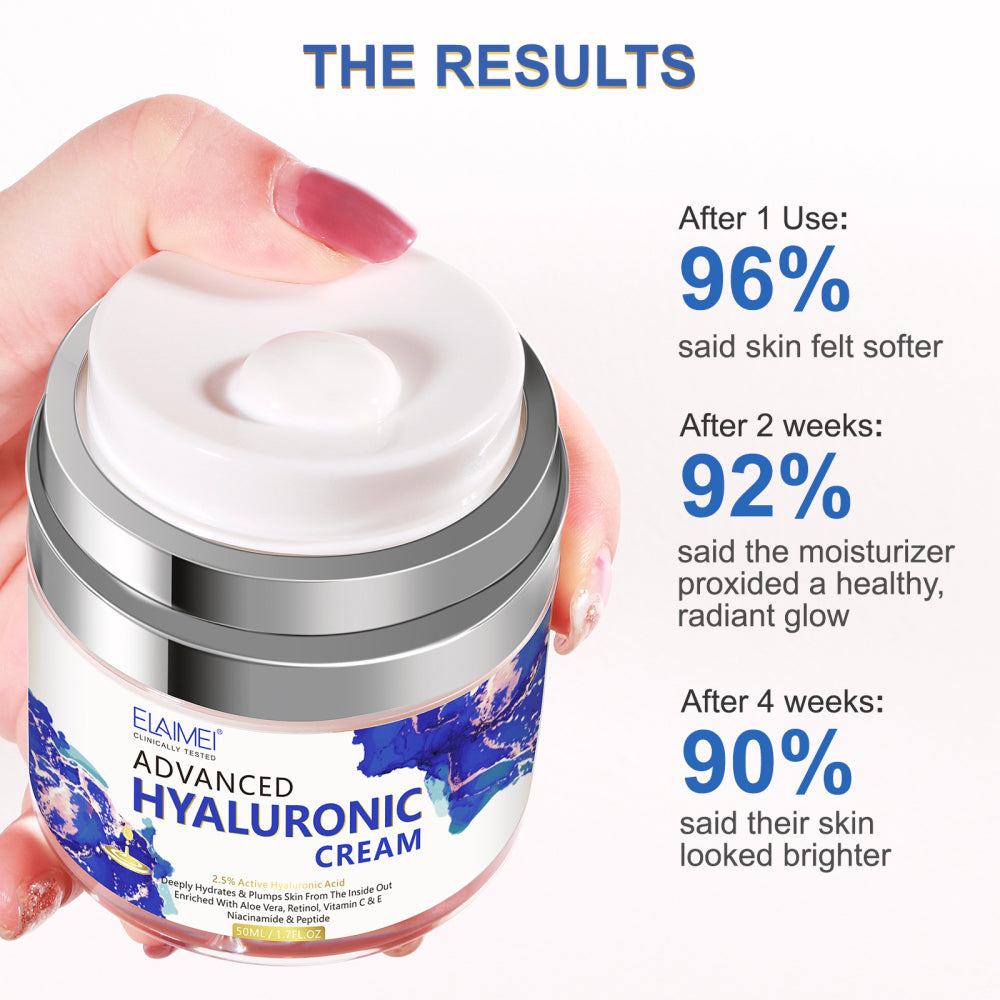 ELAIMEI Pure Hyaluronic Acid Cream for Face, 50ml