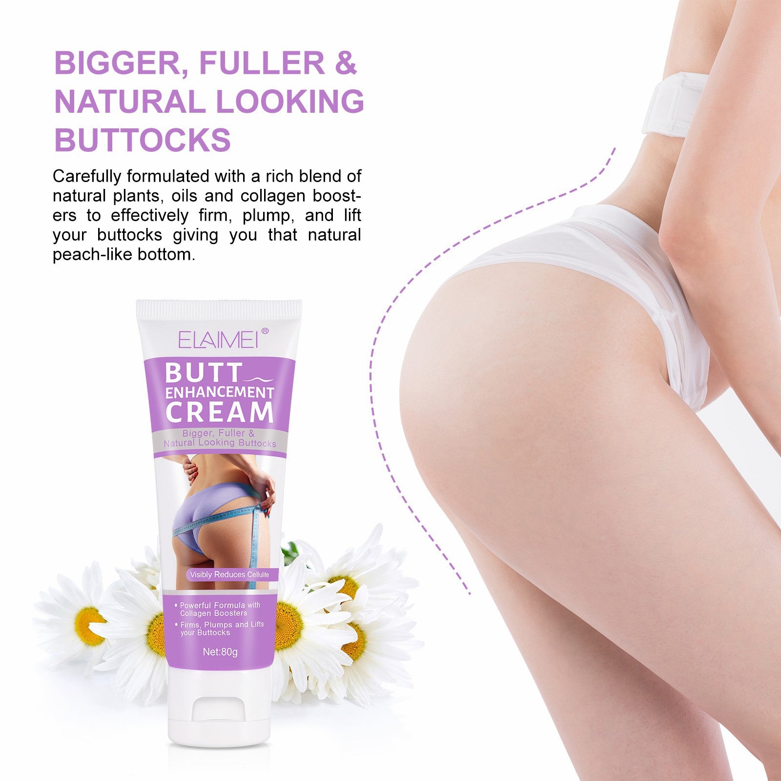 ELAIMEI Butt Enhancer Firming Cream, 80g