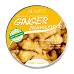 ALIVER Organic Ginger Shampoo Bar for Hair Growth, 60g