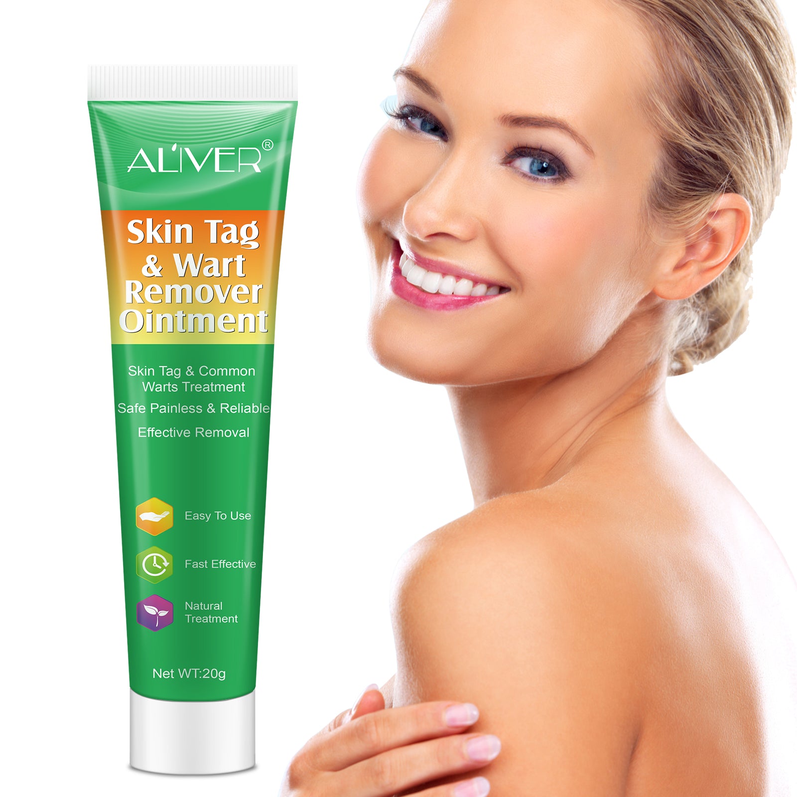 ALIVER Body Skin Tag & Wart Remover Ointment, 20g