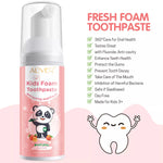 ALIVER Peach Flavor Foam Toothpaste for Kids, 60ml