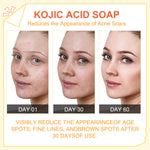 ELAIMEI Papaya Kojic Acid Soap for Face and Body, 100g