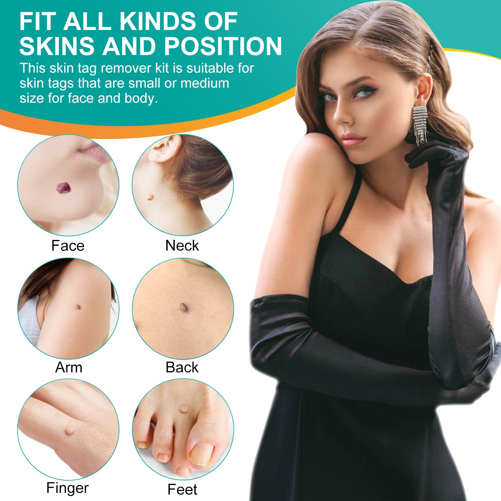 ALIVER 2in1 Skin Tag Remover Kit