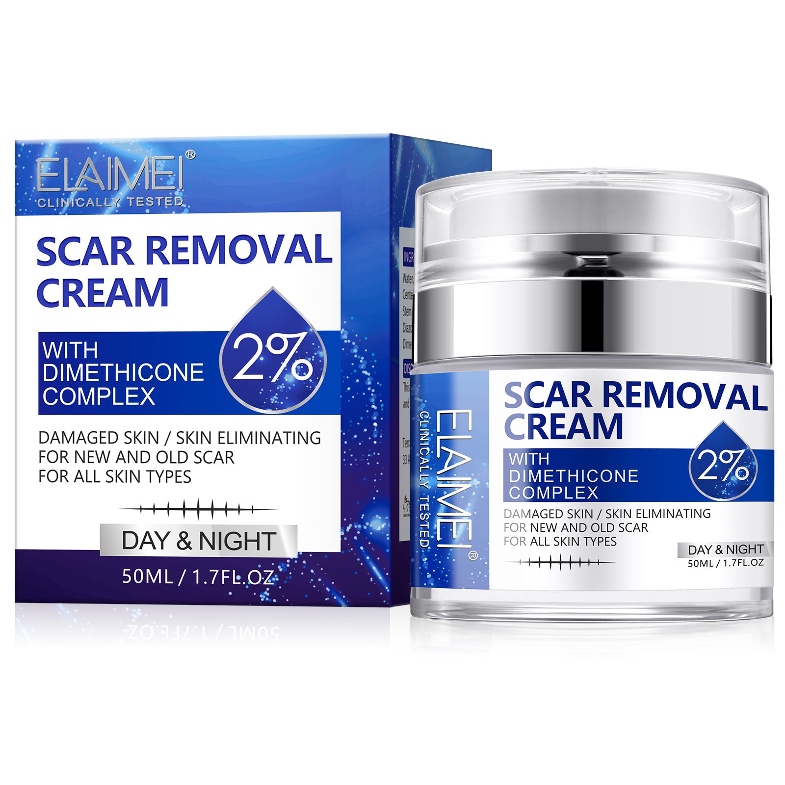 ELAIMEI Advanced Scar Removal Cream, Day & Night 50ml