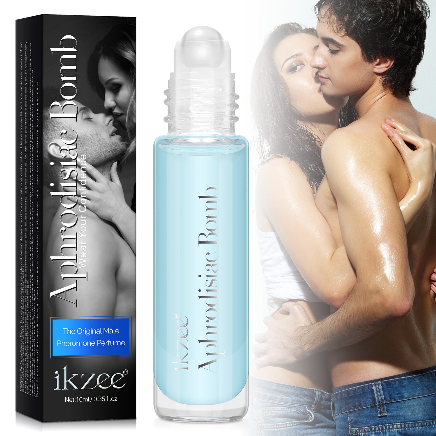 IKZEE Aphrodisiac Bomb for Men, Pheromone Perfume 10ml