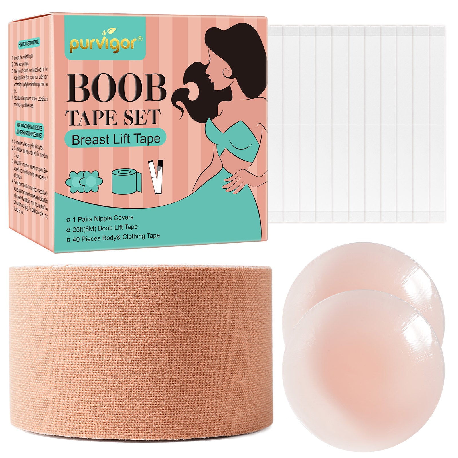 PURVIGOR Boob Breast Lift Tape Set