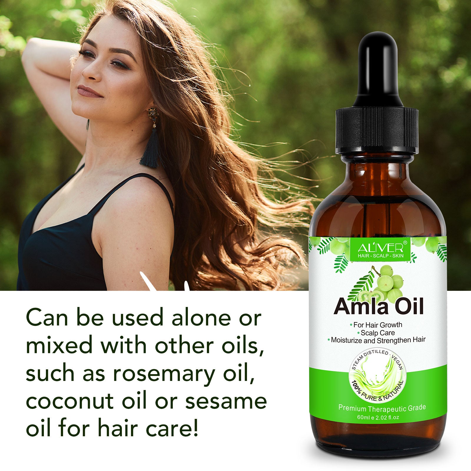 ALIVER Amla Oil for Hair Growth, 60ml