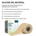 ELAIMEI Silicone Scar Removal Sheets, Roll Tape 3m