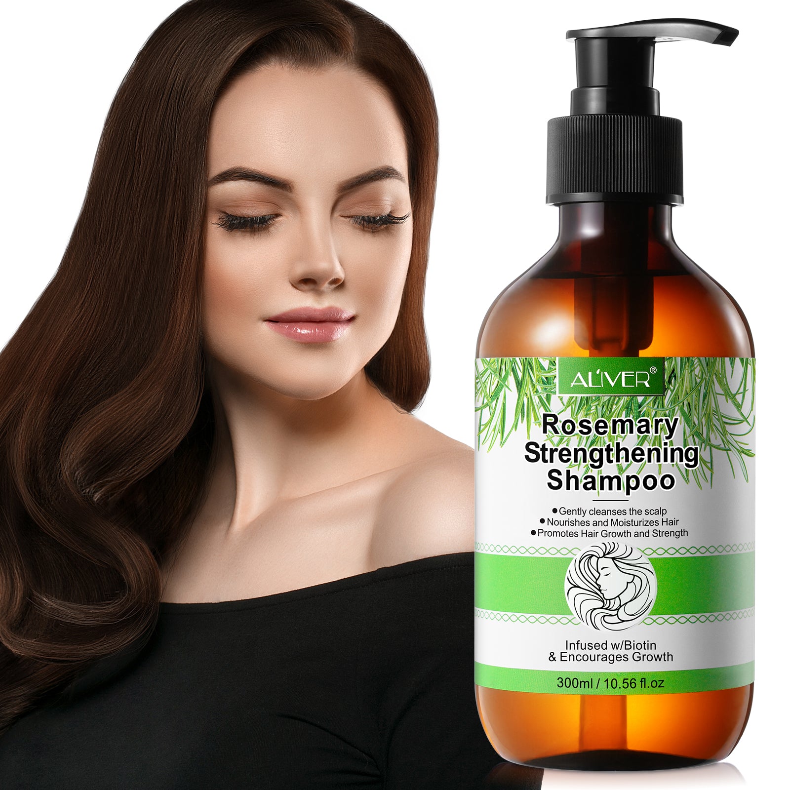 ALIVER Rosemary Hair Growth Shampoo, 300ml