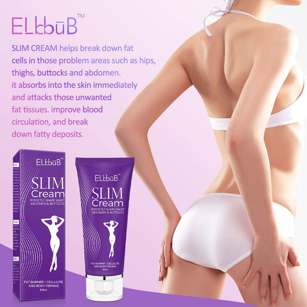 Elbbub Slimming Cream Fat Burner Weight Loss Cellulite Remover Body Firming Shaping Slim Thighs Legs Abdomen Arms Buttocks