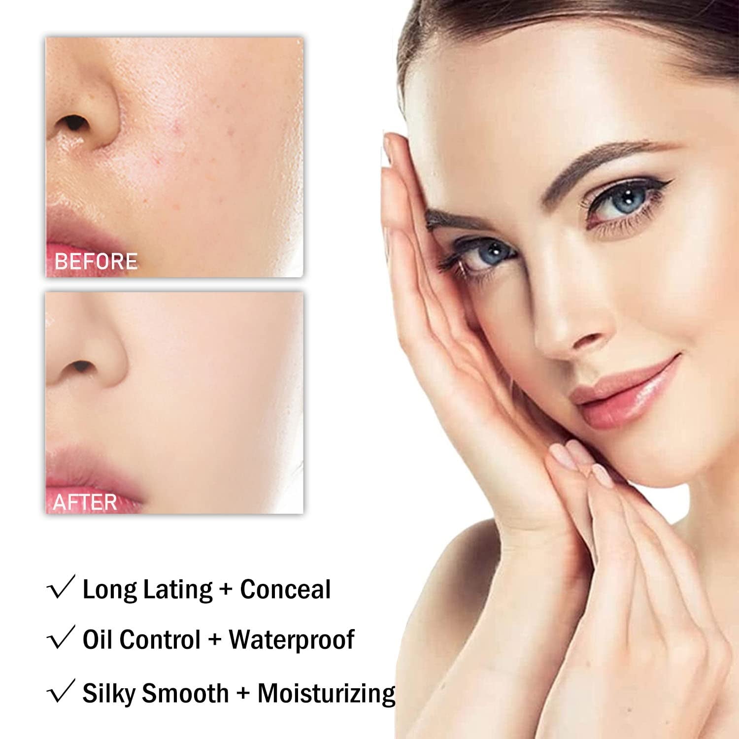 ALIVER Air Cushion CC Cream Foundation, Ivory