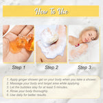 ELAIMEI Lymphatic Drainage Herbal Shower Gel, 30ml X 3 (Ginger)