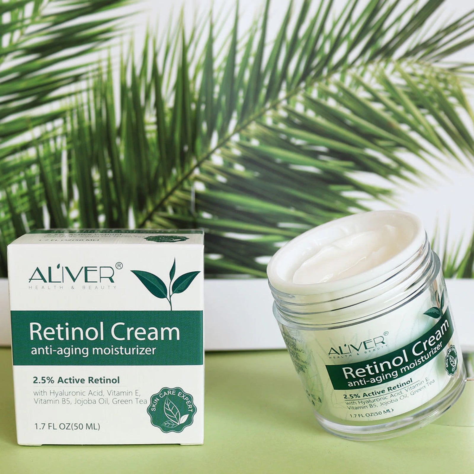 Aliver Pure Retinol Face Cream for Anti Aging Skin Moisturizer Repair