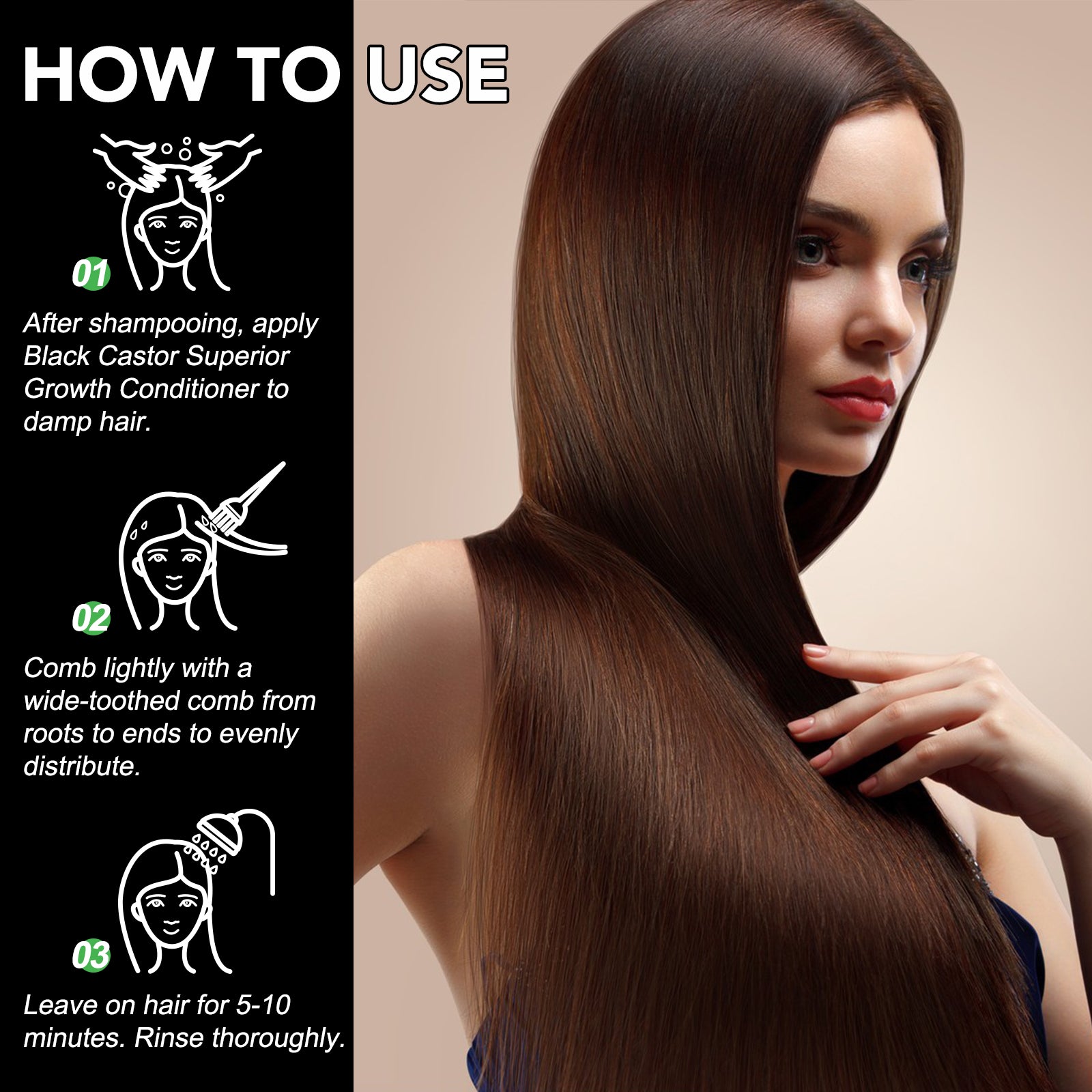 ALIVER Jamaican Black Castor Hair Growth Conditioner, 300ml