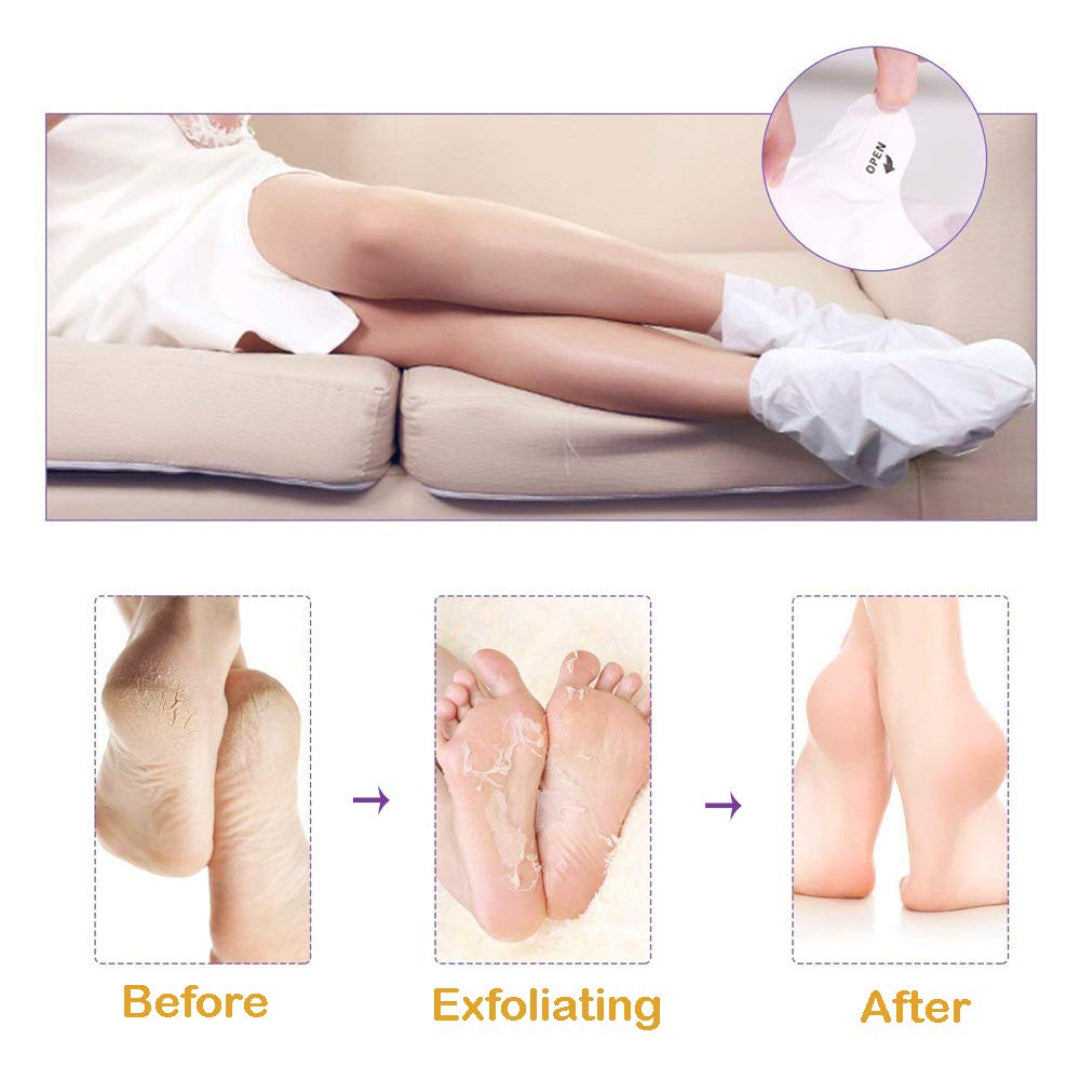 BESTNIFFES Exfoliating Foot Peel Mask, 3 pairs (ALOE)