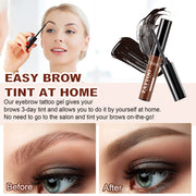 ELAIMEI Tattoo Eyebrow Gel, Peel Off Tint (Light Brown)