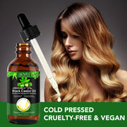 ALIVER Jamaican Black Castor Oil for Hair Growth, 60ml