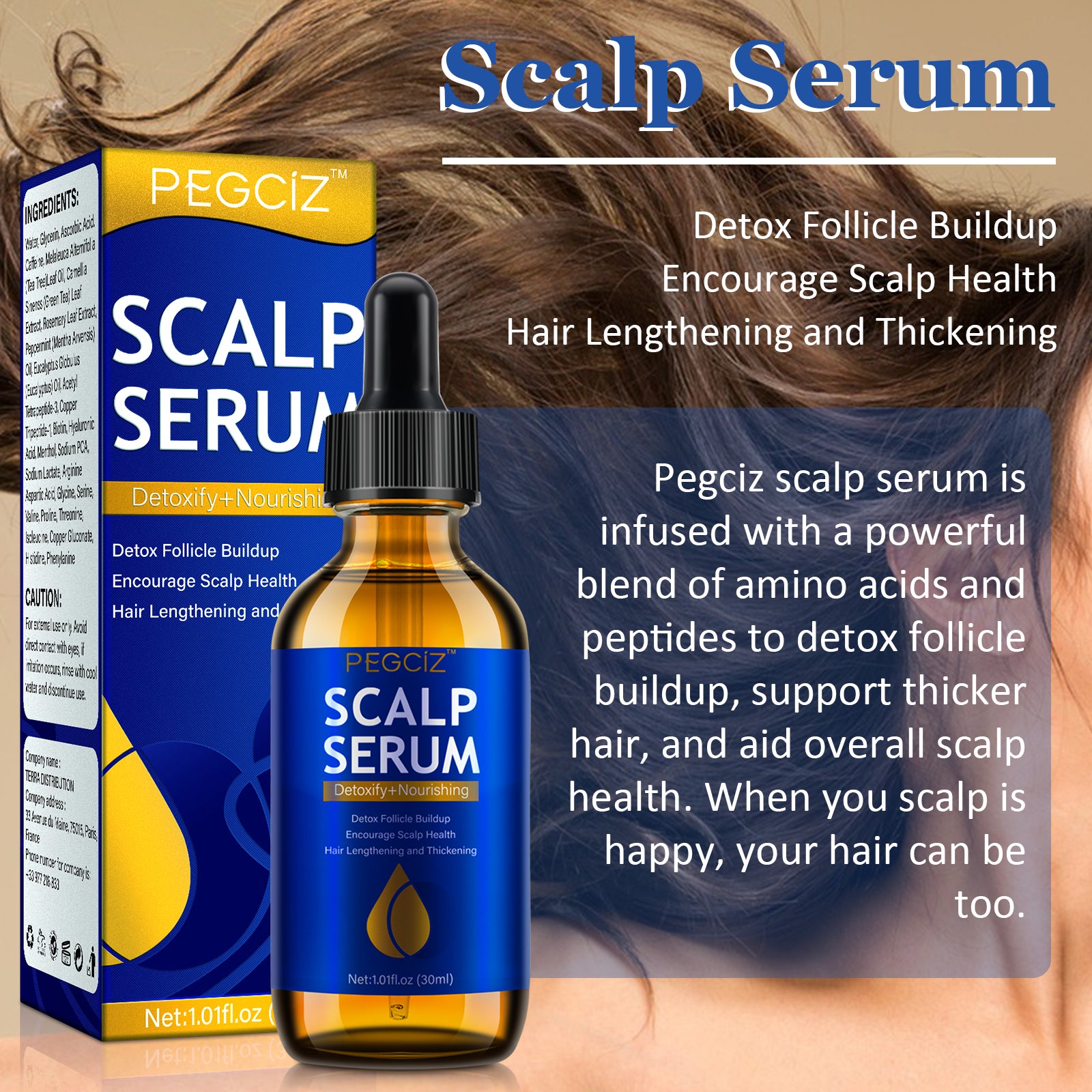 PEGCIZ Scalp Serum for Hair Growth, 30ml