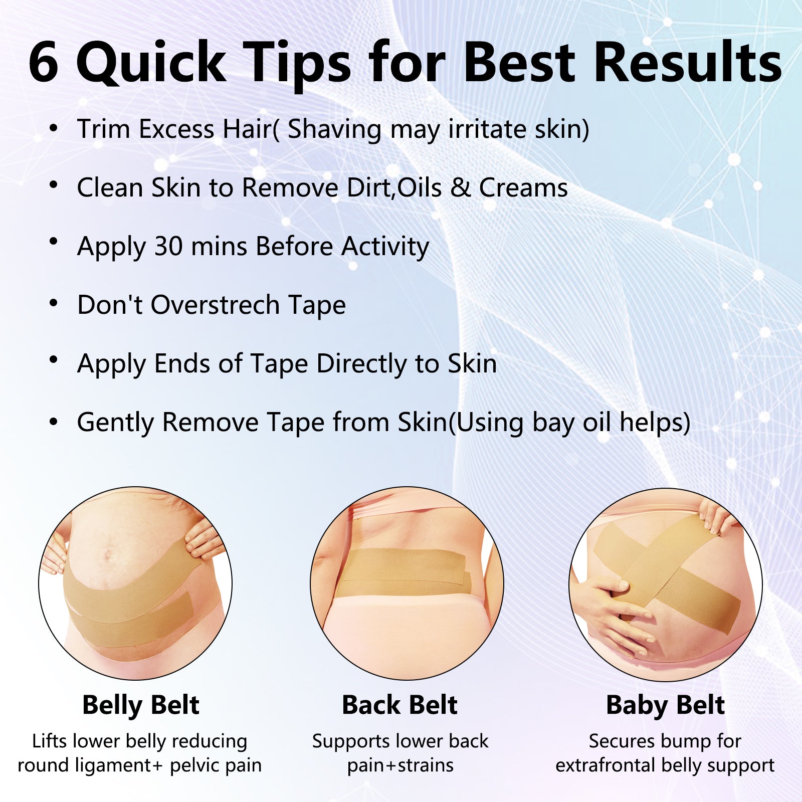 ELAIMEI Pain & Strain Pregnancy Relief Roll Tape