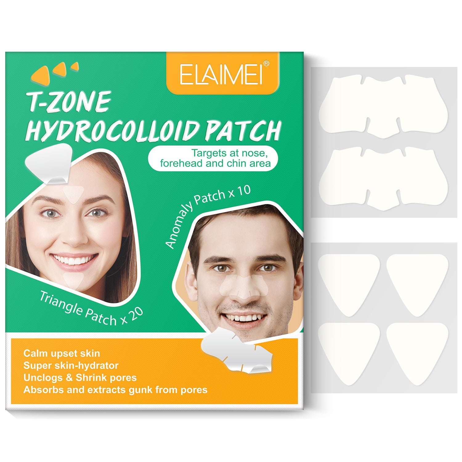 ELAIMEI T-Zone Hydrocolloid Nose Patches