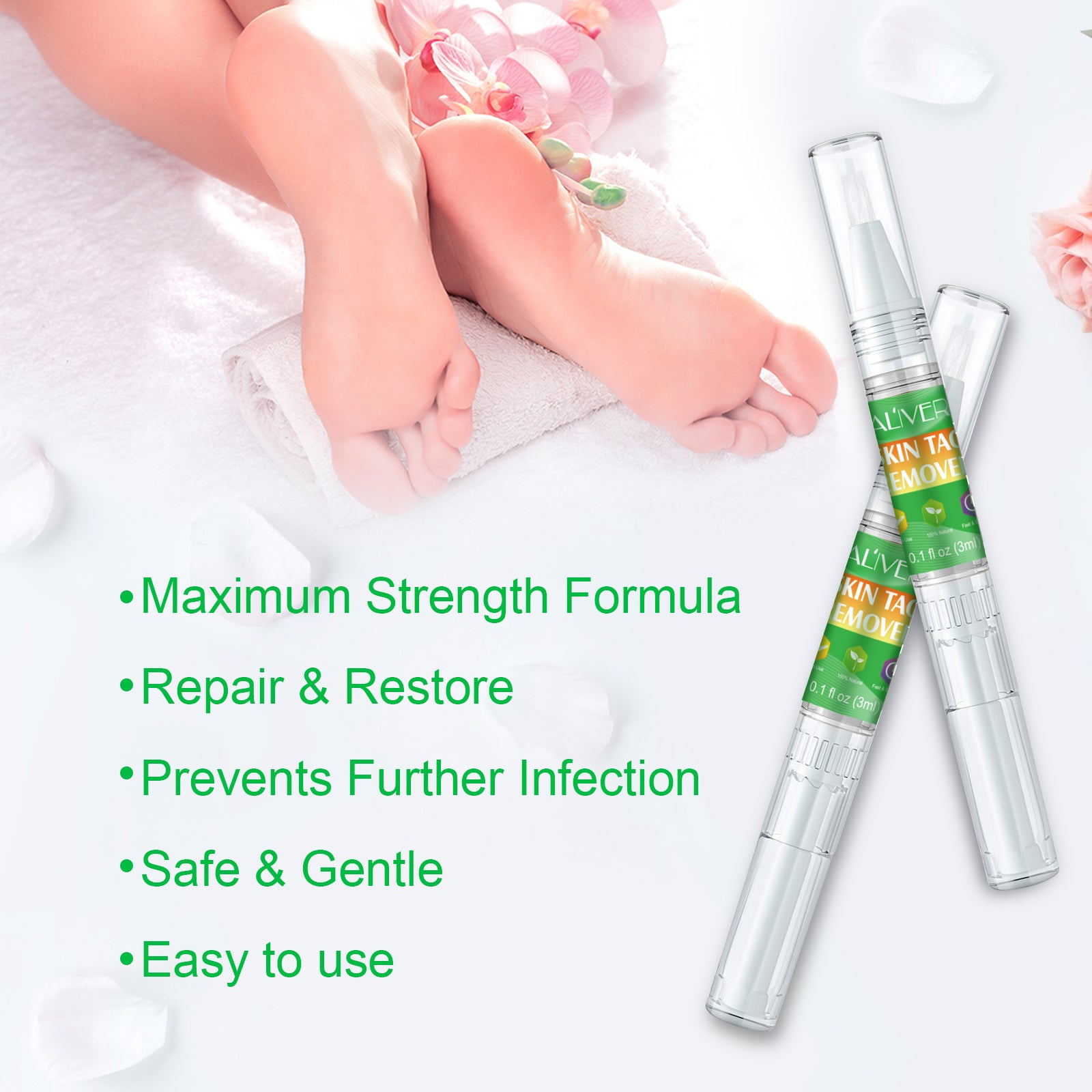 ALIVER Body Skin Tag Remover Pens, Anti Mole & Wart Kit, 5pcs