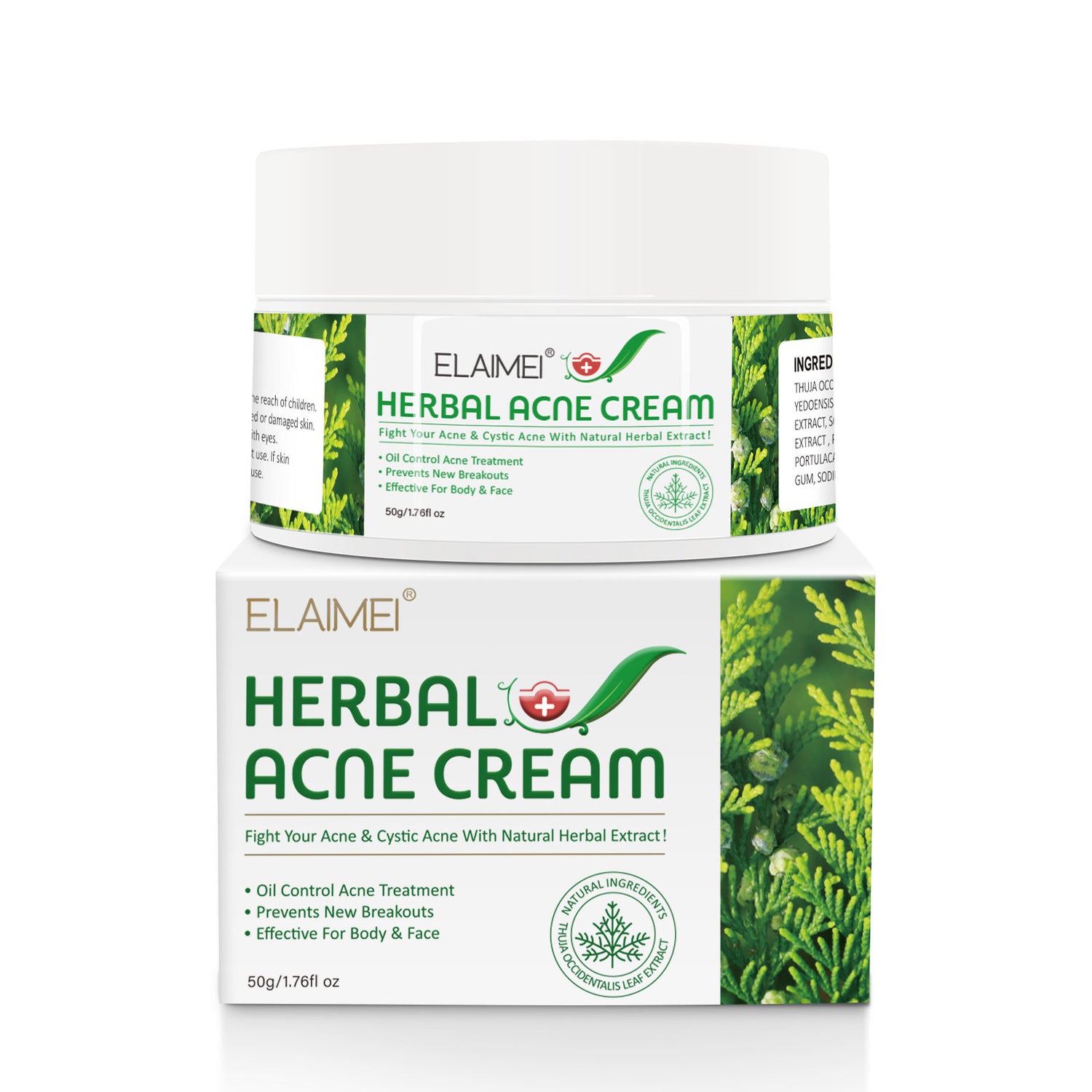 ELAIMEI Herbal Acne Treatment Cream, 50g