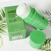 ELAIMEI Purifying Clay Stick Cleanser Mask for Face, Green Tea